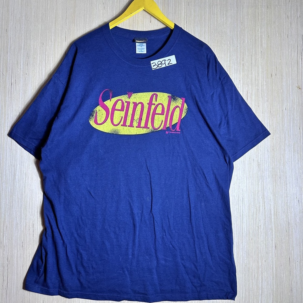 Vintage Y2K Seinfeld Tv Show Promo Shirt T-Shirt Blue Men's XL tee Graphic Print